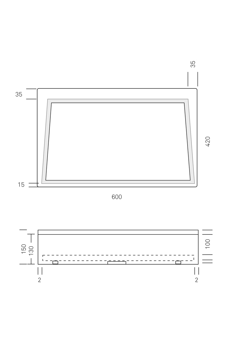 Breccia Medicea dell'Acquasanta sink drawings