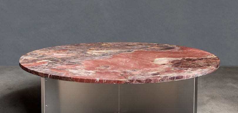 NM3 Breccia Acquasanta round coffee table