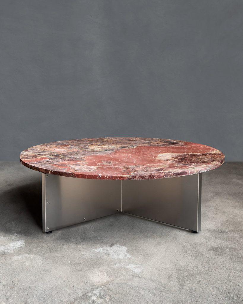 NM3 Breccia Acquasanta round coffee table
