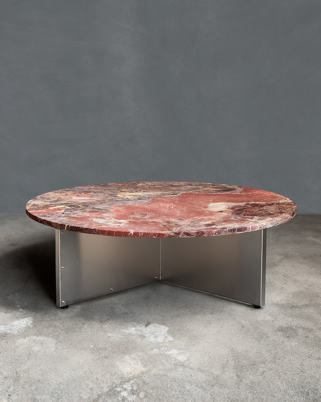 NM3 Breccia Acquasanta round coffee table