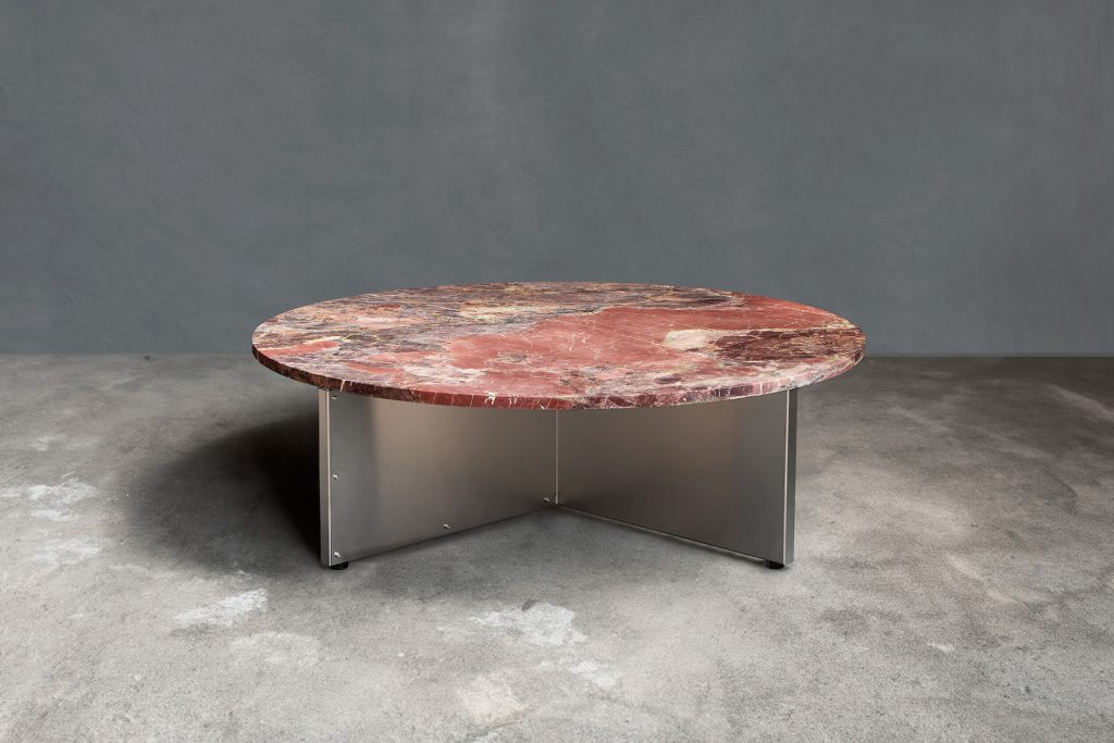 NM3 Breccia Acquasanta round coffee table