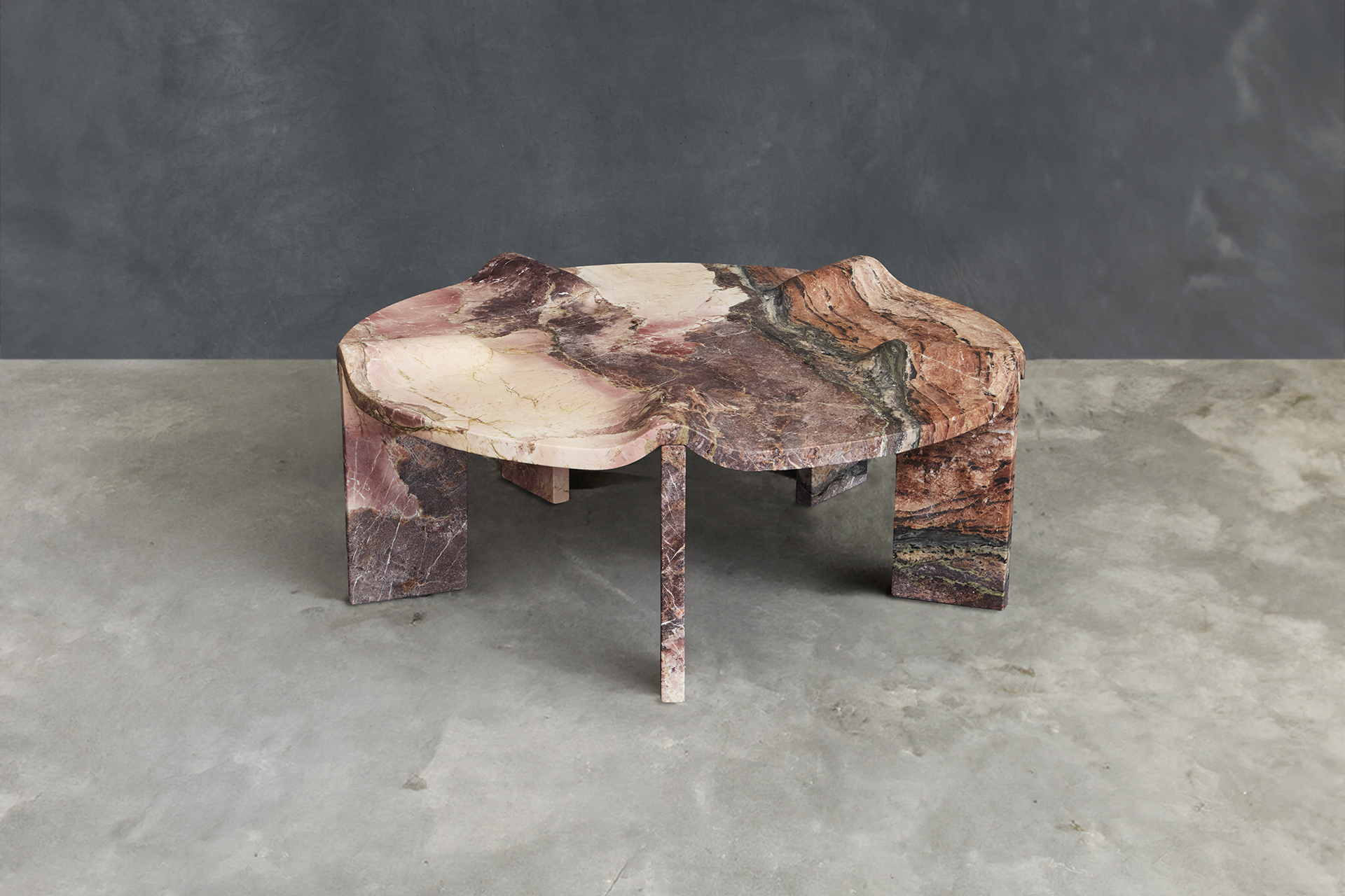 TPTMT coffee table in Breccia Acquasanta by AGGLOMERATI