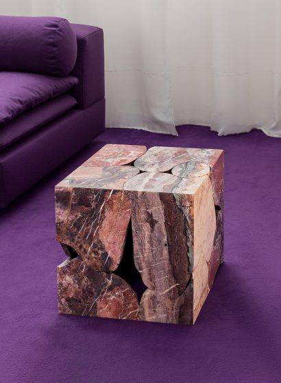 Acquasanta Fluid Boundaries side table, design Thomas Zangaro