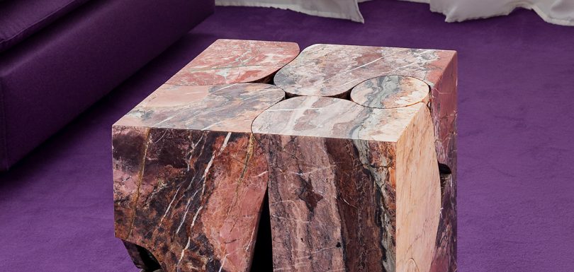 Acquasanta Fluid Boundaries side table, design Thomas Zangaro
