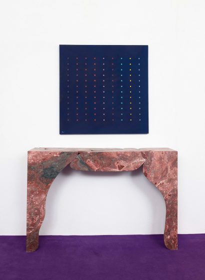 Acquasanta Fluid Boundaries console, design Thomas Zangaro