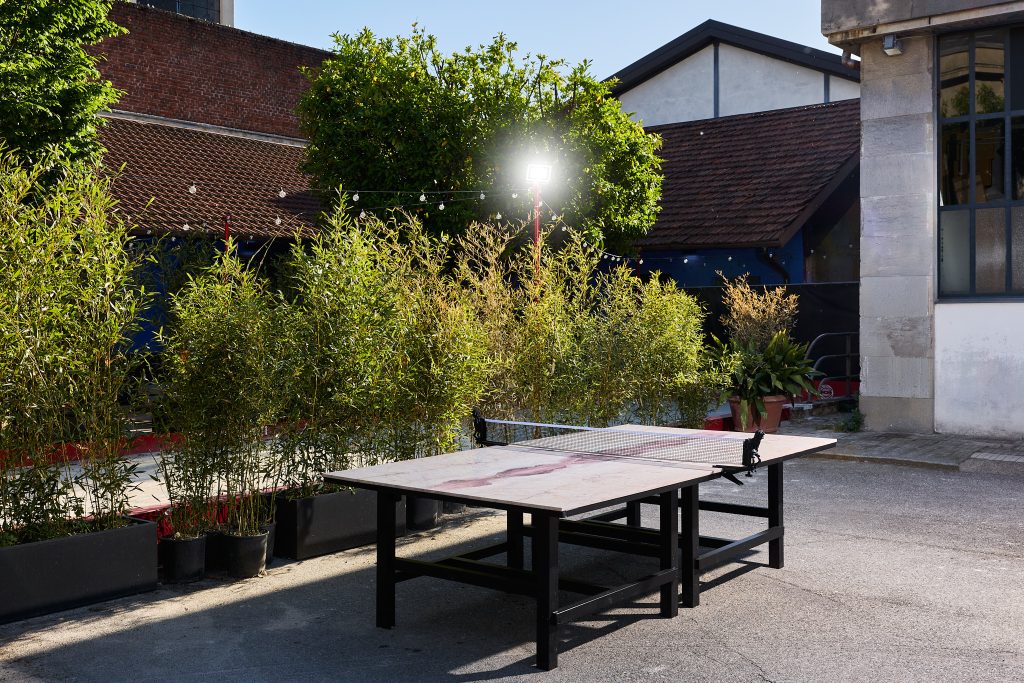 Mariano Franzetti, Smash, ping pong table, 2026