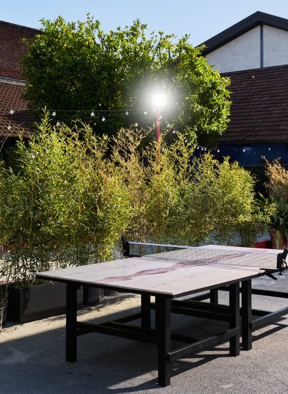 Mariano Franzetti, Smash, ping pong table, 2026