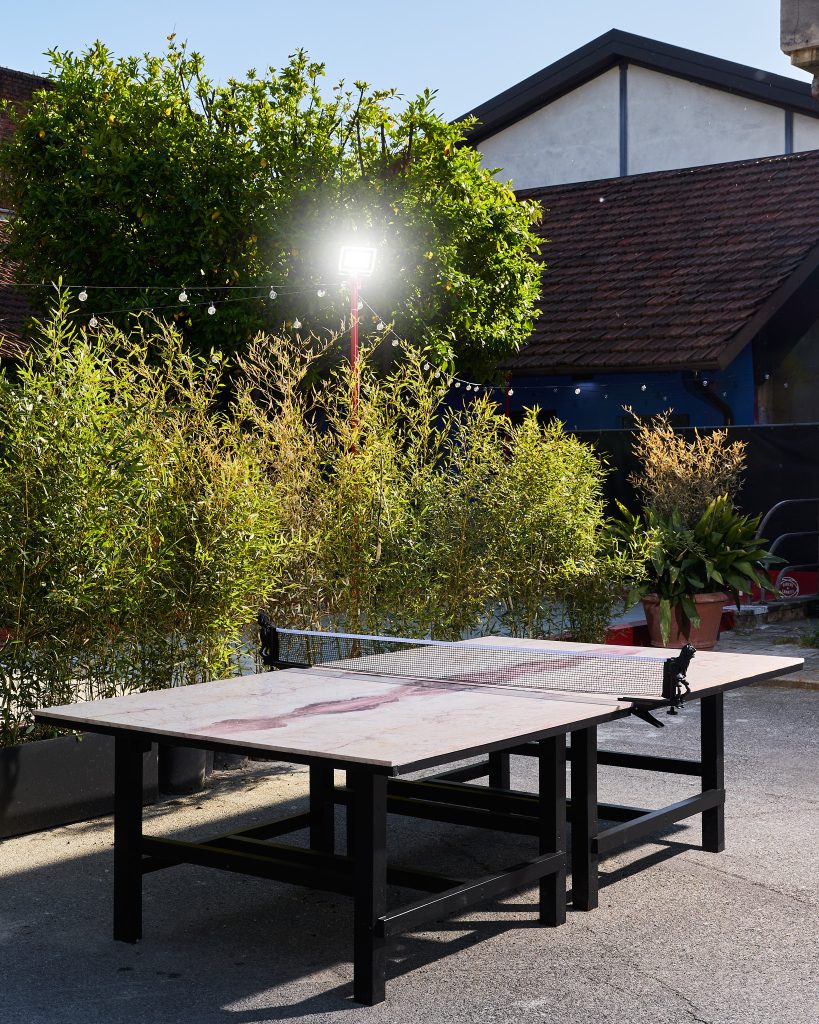 Mariano Franzetti, Smash, ping pong table, 2026