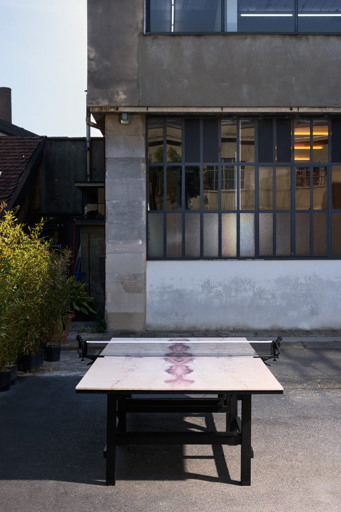 Mariano Franzetti, Smash, ping pong table, 2026